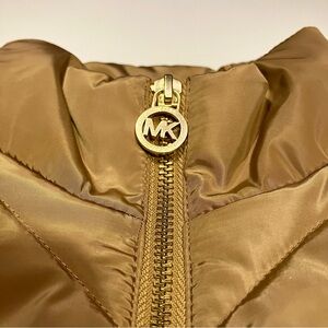MICHAEL Michael Kors quilted vest/ brand new! NWOT/ gold color/ size small
